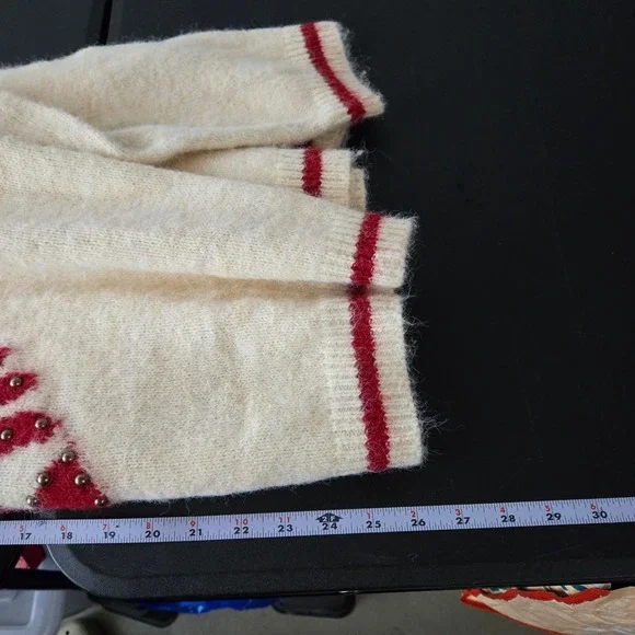 POL Womens Lobster Studded Sweater Small Nautical Whimsical Novelty Eclectic - Picture 9 of 10